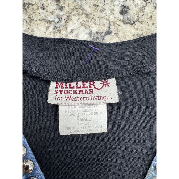 Vintage Miller Stockman Western Living Size Small Womens Western Shirt Fringe - Picture 4 of 9